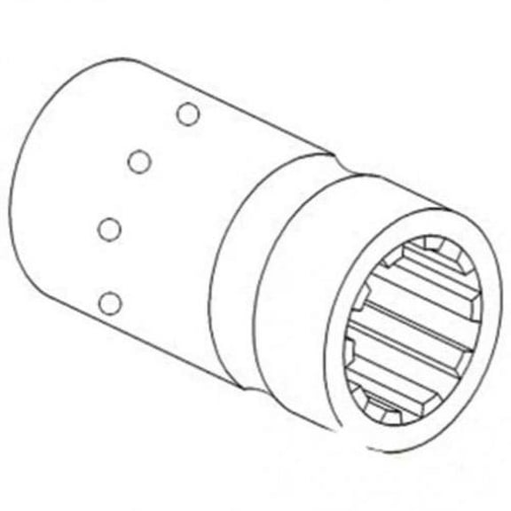 Shear Tube Coupling Sleeve - Reduction fits Massey Ferguson 50 65 202 203 204 205 2200 F40 TO35 35 50 65 135 148 150 155 165 168 175 178 188 183088M2