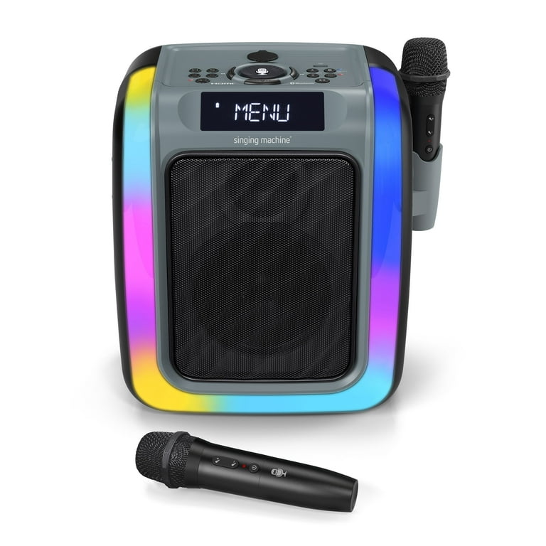 singing machine カラオケキューブ　黒　karaoke cube singing machine カラオケキューブ 黒 karaoke cube