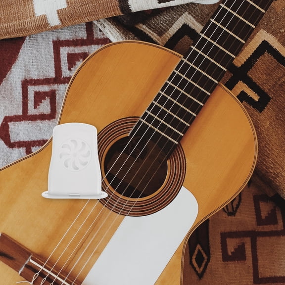 LOLIPPYY 2-Pack White Plastic Acoustic Guitar Humidifier for Musicians, Keeps Guitar Moisturized