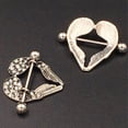 thumbnail image 5 of Personalized Piercing Nipple Ring Heart Shaped Symmetrical Wing Body Jewelry Nipple Ring Shield, 5 of 5