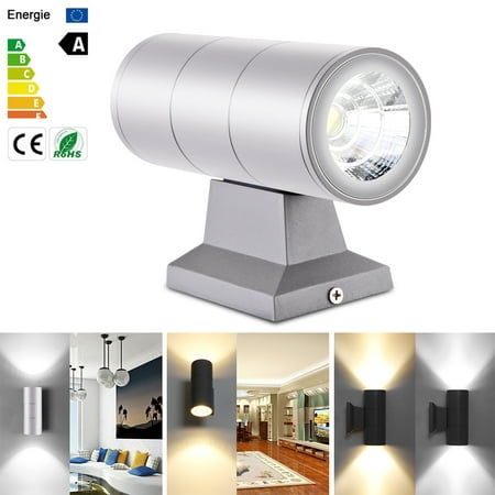 

Toma 10W COB LED Wall Lamp Up and Down Cylinder Wall Sconce Waterproof IP65 Warm White AC 85-265V for Corridor Garden