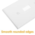 thumbnail image 3 of BESTYASH Single Light Switch Cover Plate for Electrical Outlets Easy Installation Dust Resistant Design, 3 of 8