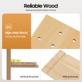 thumbnail image 3 of Peakora Wooden Rectangular Pegboard Combination Wall Organizer Kit Wood-Colored Modular Display Pegboard Panel Kits DIY Hanging Peg Board Panel for Home Office 23.62*15.75in, 3 of 18