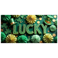 thumbnail image 3 of St Patricks Day Backdrop Banner Shamrock Decorations Irish Luck Party Background Flower Props Green Hat Festival Decor Gift Events Photography, 3 of 4