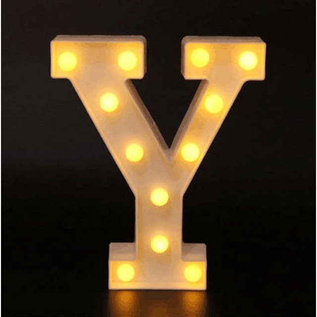 Decorative Letters Alphabet Letter LED Lights Luminous Number Lamp Decoration Battery Night Light Party Baby Bedroom Decoration