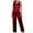 Wine, variant on Npasoilc Pajama Sets for Women 2 Piece Summer Silk Satin Lace Patchwork Camisole and Pants Breathable Loungewear Stripe Print Casual Loose Nightgowns