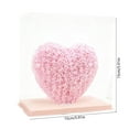 thumbnail image 3 of Gallickan 3D Rose Heart, Foam Flower Sculptural Heart, Artificial Rose Gift Box, Romantic Home Decor for Valentine's Day Gift and Table Decoration, Pink, 3 of 6