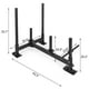 VEVOR Fitness Sled Red Training Sled 21Inch Speed Training Sled for Athletic Exercise and Speed Improvement (Black HRRK09A) - image 3 of 9