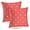 Coral, variant on LALILO Throw Pillow Covers Polka Dots Polka Blue Card Circle Cushion Cover 18" x 18", 2 Pack