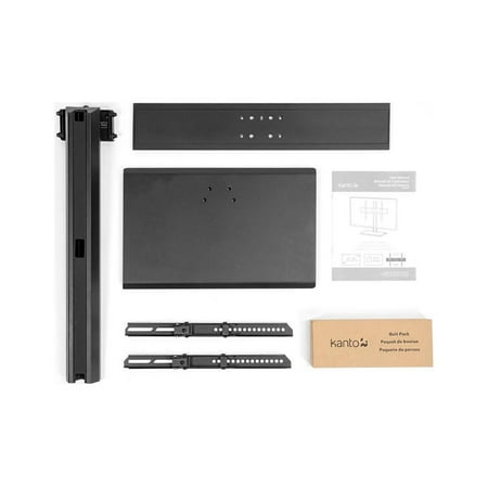 Kanto - Tabletop TV Stand for Most Flat-Panel TVs Up to 65" - Black