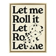 thumbnail image 5 of Kate and Laurel Sylvie Let Me Roll It Framed Canvas Wall Art by Alli Standefer, 18x24 Bright Gold, Modern Casino Dice Art for Wall, 5 of 7