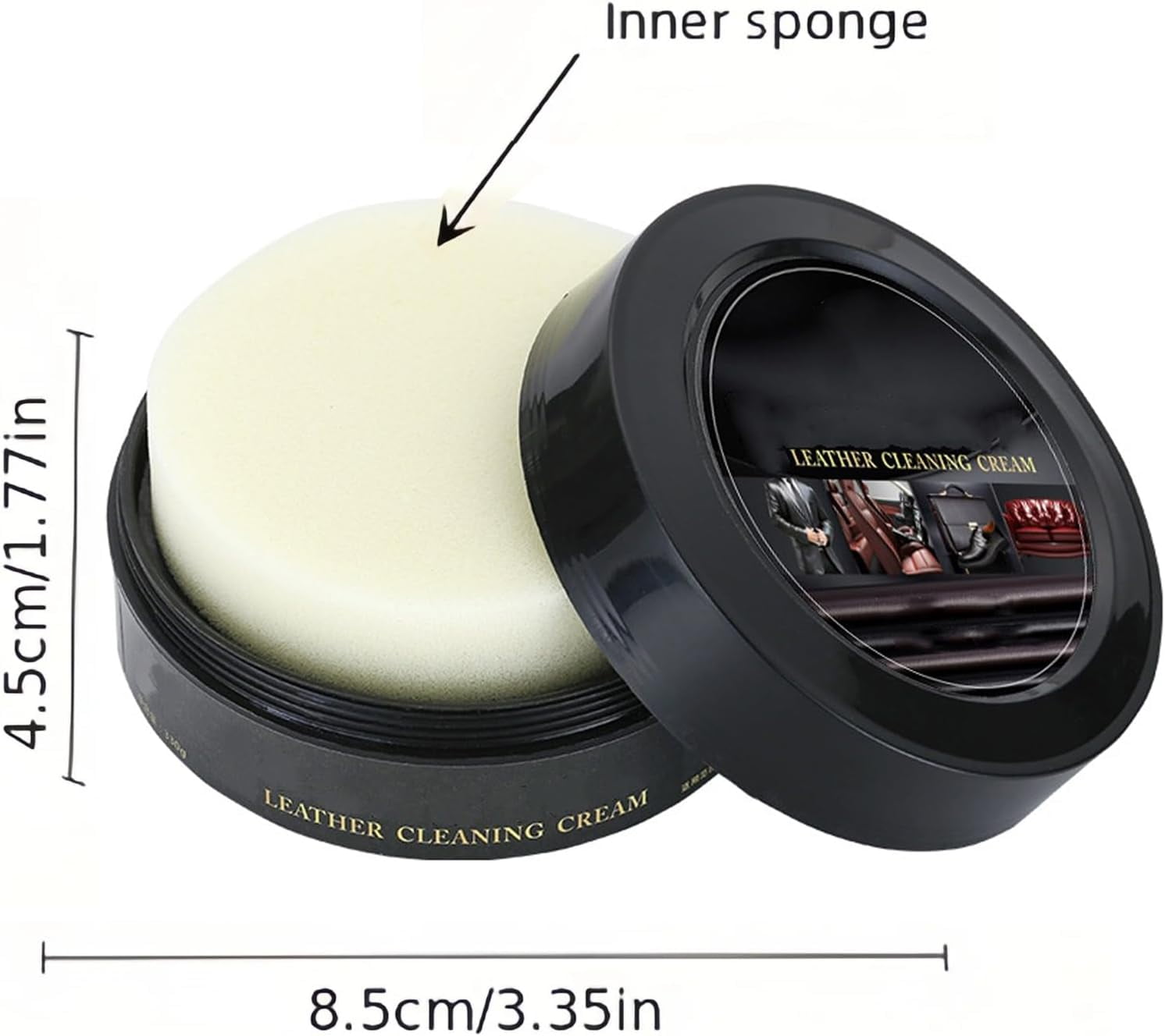 Leather Maintenance Cream, Leather Cleaner for Car Interior, Multifunctional Leather Cleaning Cream, Automotive Interior and Furniture Leather Maintenance Cream for Cars (1PC)