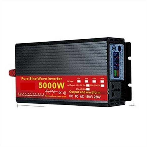 Onduleur Onde Sinusoïdale Pure 12V 24V 220 110 2000W 3000W 4000W 5000W Transformateur de Tension Convertisseur de Puissance Onduleur Solaire, Sécurité