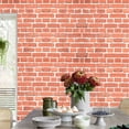 thumbnail image 2 of Arthome Red Peel and Stick Brick Wallpaper 17'' x 240'', 2 of 7