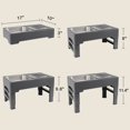 thumbnail image 4 of BPPEG Elevated Dog Bowls with Stainless Bowl,Adjust 4 Heights for Small Medium Large Dogs,Gray, 4 of 6