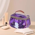 thumbnail image 2 of (2 Pack) Cosmetic Bag Retro Vanity Storage Organizer Large Capacity Transparent Travel Toiletry Pouch for Ladies, 2 of 4