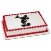 Mickey Silhouette Quarter Sheet Edible Cake Topper (Each)