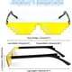 thumbnail image 3 of Paquete de 2 gafas de sol divertidas pixeladas mosaico Gamer gafas fiesta discoteca Cool brillar Electrónica, 3 of 5