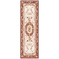 thumbnail image 4 of SAFAVIEH Chelsea Patton Floral Wool Area Rug, Ivory/Burgundy, 1'8" x 2'6", 4 of 11