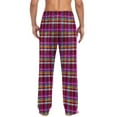 thumbnail image 5 of WAENQINLA Winter Casual Sleep Pajamas for Christmas Plaid Elastic Waisted Baggy Pants with Pockets Hot Pink XL, 5 of 6