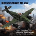 thumbnail image 4 of Set de Construcción de Juguete Mr.River Aviones WWII Me 262 y P-51D, 4 of 8