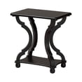 thumbnail image 2 of Baxton Studio Cianna Classic and Traditional Black Wood End Table, 2 of 7