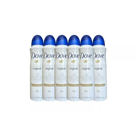 6 Pack Dove Spray Original Anti-Perspirant Spray Deodorant 150ml (5.07oz)