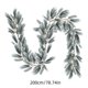 thumbnail image 3 of Adorno Colgante de Puerta de Ratán Artificial con Agujas de Goma Suave | 1 Unidad, Plástico Blanco, 200 Cm, Adorno de Pared de Ratán Navideño, 3 of 6
