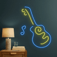 thumbnail image 3 of Glowneon Guitar Neon Signs, Music Studio Musical instrument Club Decor, 3 of 4