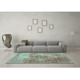 thumbnail image 3 of Ahgly Company Indoor Rectangle Abstract Light Blue Contemporary Area Rugs, 3' x 5', 3 of 4