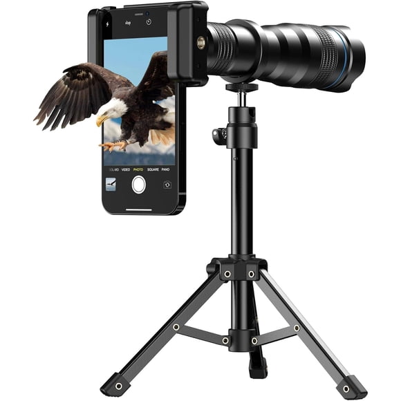 Lente telefoto Evil eye 36X HD con trípode y clip para teléfono