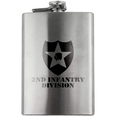 

Army 2nd Infantry Division Subdued Veteran 8oz. Flask
