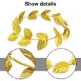 Roman Laurel Toga Head Wreath Goddess Headpiece Circlet Gold Leaf Crown