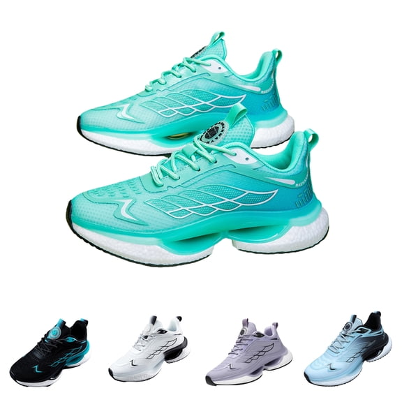 Domzle Walking Sneakers for Men Women Hands Free and Supportive Wide Toe Walking Shoes Comfort Nurses Orthopedic Mesh Shoes Green