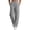 Gray, variant on Trousers Pants For Women Fashion Women Casual High Waist Loose Pocket Straight Solid Long Pants White S