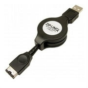 ZIPLINQ zip-game-gb1 RETRACTABLE GAMEBOY ADVANCE SP CHARGE CABLE - BLACK ( 2 PACK )