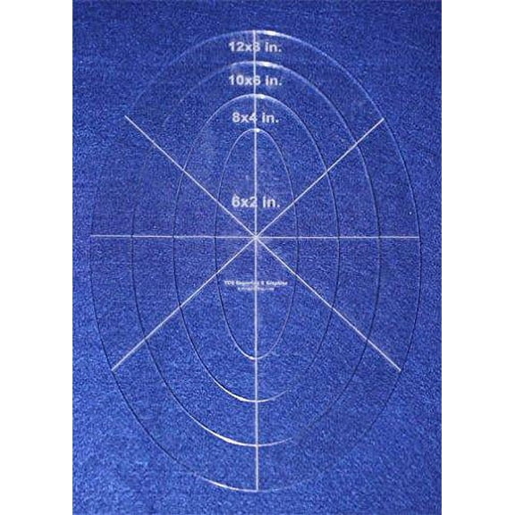 4 Piece Nested Oval Template Set 1/8" Acrylic