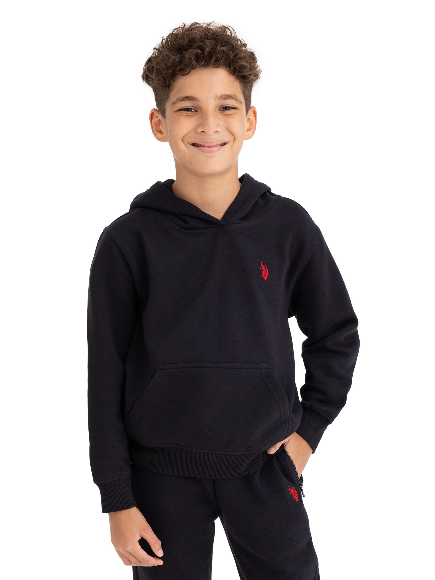 U.S. Polo Assn. Boys Fleece Pullover Hoodie, Sizes 4-18