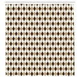 thumbnail image 2 of Ambesonne Beige Tan Shower Curtain, Argyle Checkered Pattern, 69"Wx84"L, White Camel and Chocolate, 2 of 4