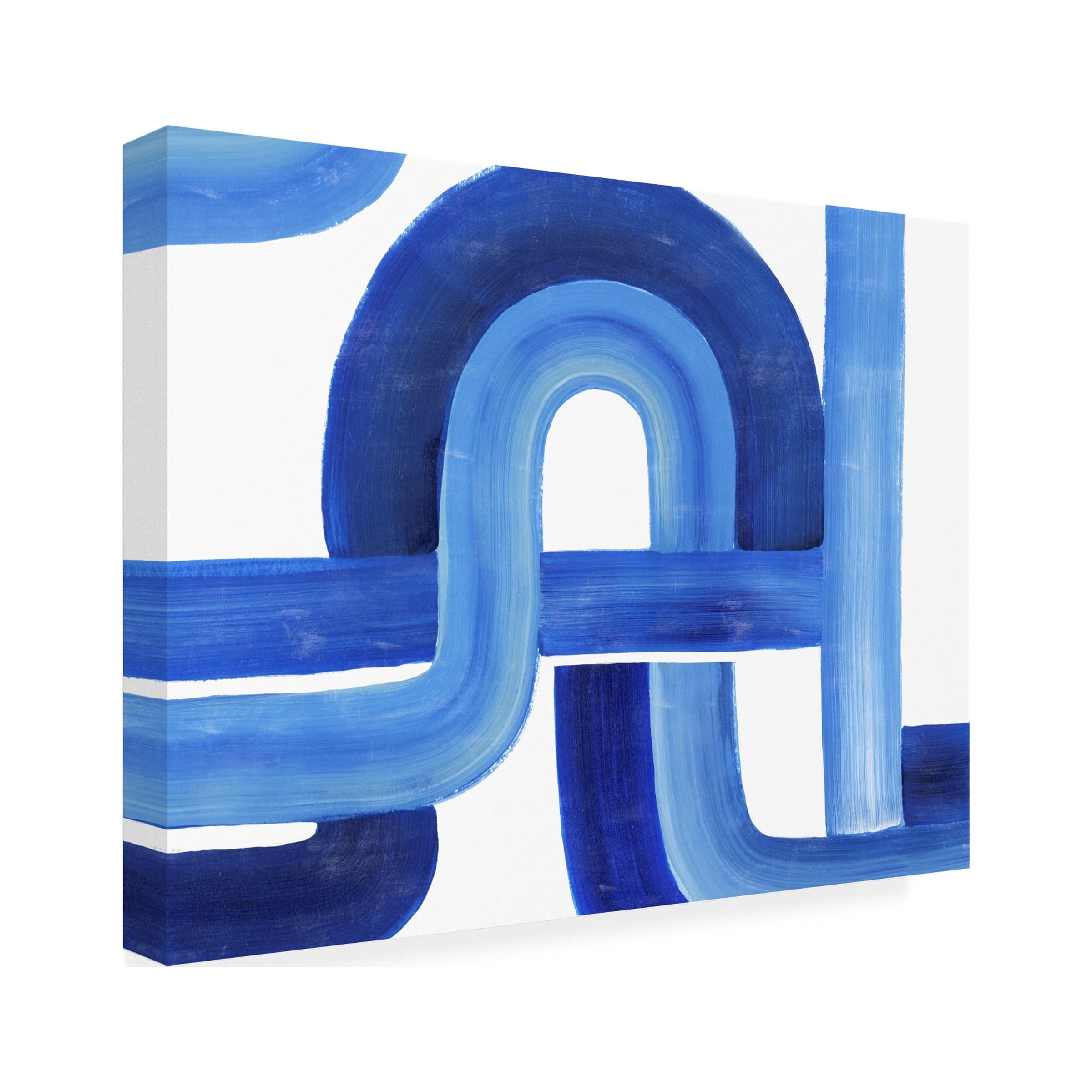Grace Popp 'Woven Cobalt I' Canvas Art