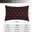 thumbnail image 2 of Yiaed Red Snake Print Brushed Microfiber Envelope Pillowcases, Standard,Envelope Closure Pillow Cases(No pillow core)-14"x20", 2 of 6
