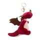 thumbnail image 3 of Llavero de dinosaurio, colgante de dinosaurio, lindo colgante de bolso, lindo muñeco de peluche de dinosaurio para rosa roja, 3 of 9