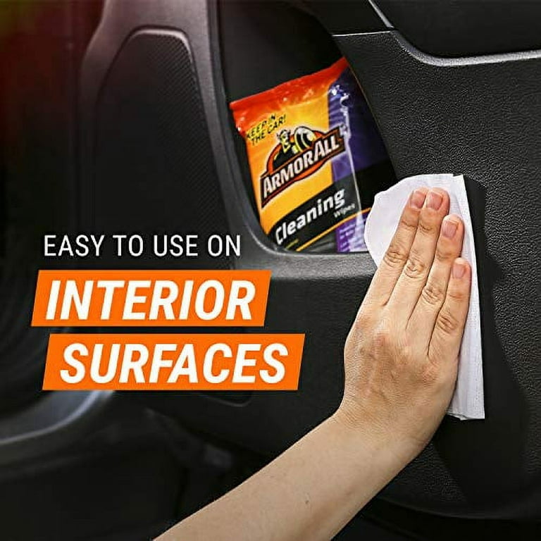 Armor All Cleaning Wipes in a Pouch, 60 Count - Car Interior Cleaner:  Ultimate Car Wipes and Interior Care Products 