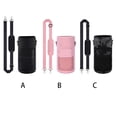 thumbnail image 3 of Eigraketly Funda para botella de agua de viaje para senderismo, Camping, con correa para el hombro, bolsa aislante Universal para hervidor de agua, funda Mochilas de mochilero Negro Eigraketly OD028393-01, 3 of 6