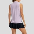 thumbnail image 4 of Pxiakgy Women's Golf Shirt Sleeveless Lightweight V Neck Tennis Polo Shirts with Collar Quick Dry Athletic Tops for Women Women's Sleeveless Shirts Collared V Neck Tennis Tank Tops Lightweight Pink L, 4 of 7