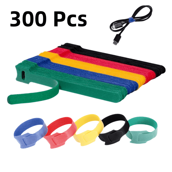 OJGNBML-150 PCS Fastening Cable Ties Reusable, Multi-purpose 8 in Cable ...