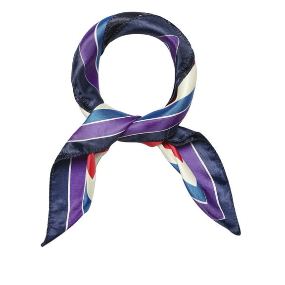 INSPIRE CHIC Women's Square Kerchief Floral Leopard Polka Dots Striped Print Neck Scarf Shawl Multicolored 19.68 x 19.68''