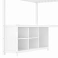 thumbnail image 7 of Bellemave Loft Bed with Desk and Storage, Full Size Loft Bed with Wardrobe and Hanging Rod, Metal Loft Beds Full with Shelves, Noise-Free, Space-Saving, No Box Spring Needed (Full, White）, 7 of 7