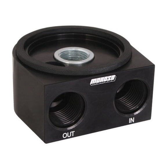 Moroso 23693 3/4"-16 Thread Universal Oil Cooler Sandwich Adapter