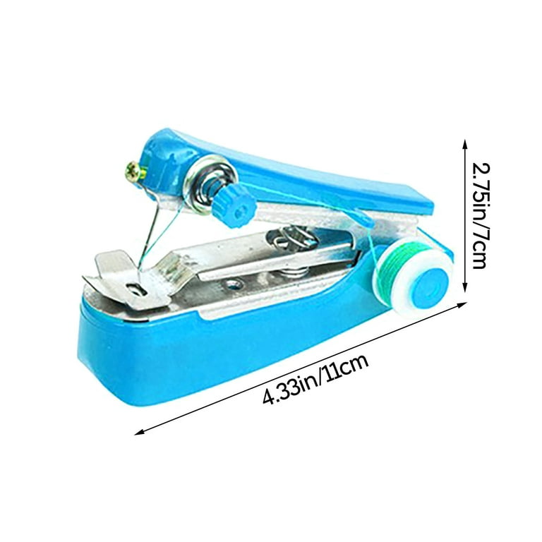 Noarlalf Kitchen Gadgets Clothes Cordless Machine Mini Sewing Fabrics  Needlework Portable Hand-Held Artscrafts Sewing Tools 19*14*3